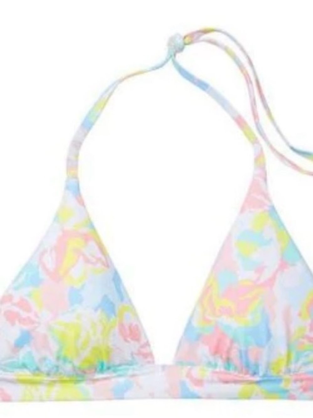 NWT Victoria’s Secret Floral Camo Pastel Push-up Padded Bikini Halter Top Size M - Picture 3 of 9